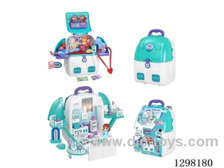 Домой 4 в 1 Деформация Сцена с рюкзаком со световой музыкой (82PCS)