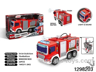 1:16 inertia fire truck in colour box