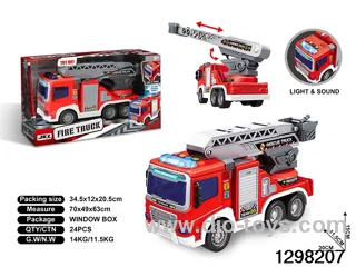 1:16 inertia fire truck in colour box
