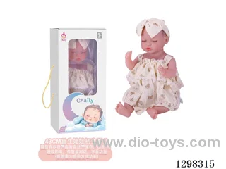 17 inches (real baby feel) reborn baby doll,  collectible art dolls with full softness body, poseable limb and lifelike details - Gravity-sensing sound function