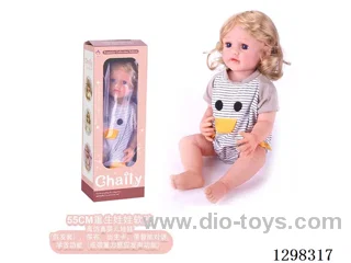 22 inches (real baby feel) reborn baby doll girl,  collectible art dolls with full softness body, poseable limb and lifelike details - Gravity-sensing sound function