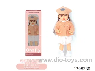 22 inches (real baby feel) reborn baby doll girl,  collectible art dolls with full softness body, poseable limb and lifelike details - Gravity-sensing sound function