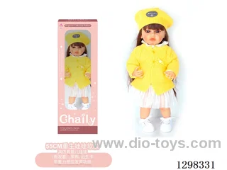 22 inches (real baby feel) reborn baby doll girl,  collectible art dolls with full softness body, poseable limb and lifelike details - Gravity-sensing sound function