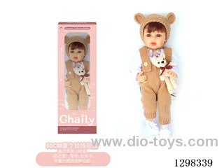 22 inches (real baby feel) reborn baby doll girl,  collectible art dolls with full softness body, poseable limb and lifelike details - Gravity-sensing sound function