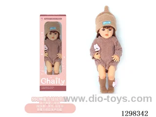 22 inches (real baby feel) reborn baby doll girl,  collectible art dolls with full softness body, poseable limb and lifelike details - Gravity-sensing sound function