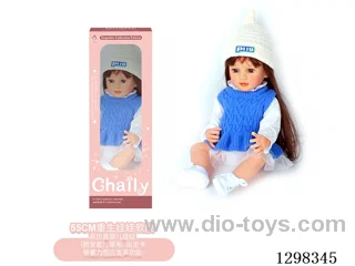22 inches (real baby feel) reborn baby doll girl,  collectible art dolls with full softness body, poseable limb and lifelike details - Gravity-sensing sound function