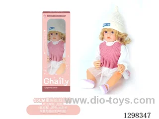 22 inches (real baby feel) reborn baby doll girl,  collectible art dolls with full softness body, poseable limb and lifelike details - Gravity-sensing sound function