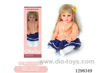 22 inches (real baby feel) reborn baby doll girl,  collectible art dolls with full softness body, poseable limb and lifelike details - Gravity-sensing sound function