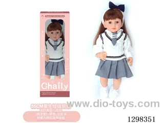 22 inches (real baby feel) reborn baby doll girl,  collectible art dolls with full softness body, poseable limb and lifelike details - Gravity-sensing sound function