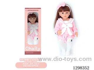 22 inches (real baby feel) reborn baby doll girl,  collectible art dolls with full softness body, poseable limb and lifelike details - Gravity-sensing sound function