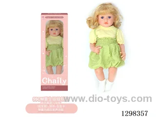 22 inches (real baby feel) reborn baby doll girl,  collectible art dolls with full softness body, poseable limb and lifelike details - Gravity-sensing sound function