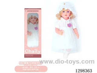 22 inches (real baby feel) reborn baby doll girl,  collectible art dolls with full softness body, poseable limb and lifelike details - Gravity-sensing sound function