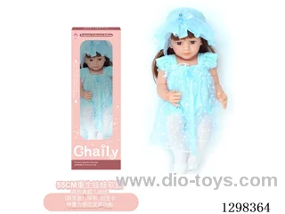 22 inches (real baby feel) reborn baby doll girl,  collectible art dolls with full softness body, poseable limb and lifelike details - Gravity-sensing sound function