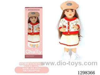 22 inches (real baby feel) reborn baby doll girl,  collectible art dolls with full softness body, poseable limb and lifelike details - Gravity-sensing sound function