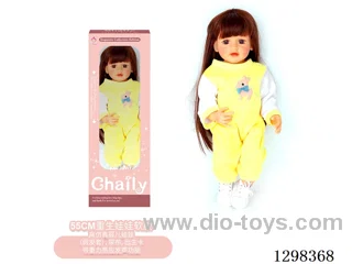 22 inches (real baby feel) reborn baby doll girl,  collectible art dolls with full softness body, poseable limb and lifelike details - Gravity-sensing sound function
