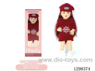22 inches (real baby feel) reborn baby doll girl,  collectible art dolls with full softness body, poseable limb and lifelike details - Gravity-sensing sound function