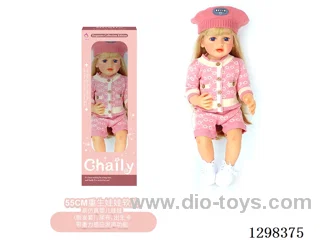 22 inches (real baby feel) reborn baby doll girl,  collectible art dolls with full softness body, poseable limb and lifelike details - Gravity-sensing sound function