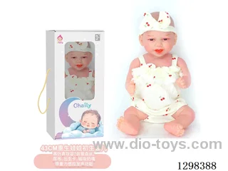 17 inches (real baby feel) reborn baby doll,  collectible art dolls with full softness body, poseable limb and lifelike details - Gravity-sensing sound function