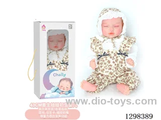 17 inches (real baby feel) reborn baby doll,  collectible art dolls with full softness body, poseable limb and lifelike details - Gravity-sensing sound function