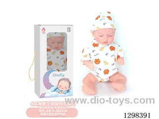 17 inches (real baby feel) reborn baby doll,  collectible art dolls with full softness body, poseable limb and lifelike details - Gravity-sensing sound function