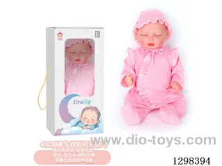 17 inches (real baby feel) reborn baby doll,  collectible art dolls with full softness body, poseable limb and lifelike details - Gravity-sensing sound function