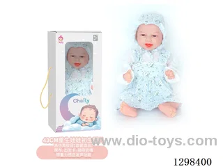 17 inches (real baby feel) reborn baby doll,  collectible art dolls with full softness body, poseable limb and lifelike details - Gravity-sensing sound function