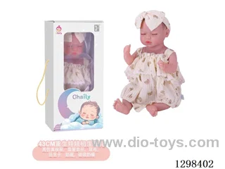 17 inches (real baby feel) reborn baby doll,  collectible art dolls with full softness body, poseable limb and lifelike details