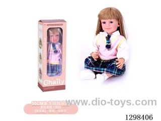 22 inches (real baby feel) reborn baby doll girl,  collectible art dolls with full softness body, poseable limb and lifelike details