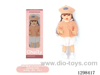 22 inches (real baby feel) reborn baby doll girl,  collectible art dolls with full softness body, poseable limb and lifelike details