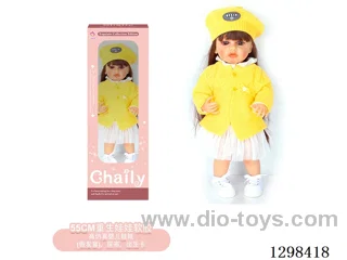 22 inches (real baby feel) reborn baby doll girl,  collectible art dolls with full softness body, poseable limb and lifelike details