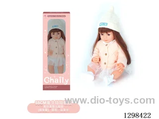 22 inches (real baby feel) reborn baby doll girl,  collectible art dolls with full softness body, poseable limb and lifelike details