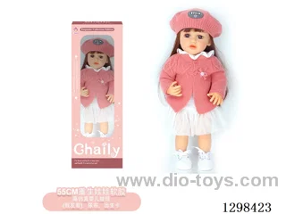 22 inches (real baby feel) reborn baby doll girl,  collectible art dolls with full softness body, poseable limb and lifelike details