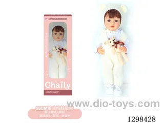 22 inches (real baby feel) reborn baby doll girl,  collectible art dolls with full softness body, poseable limb and lifelike details