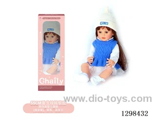 22 inches (real baby feel) reborn baby doll girl,  collectible art dolls with full softness body, poseable limb and lifelike details
