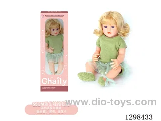 22 inches (real baby feel) reborn baby doll girl,  collectible art dolls with full softness body, poseable limb and lifelike details