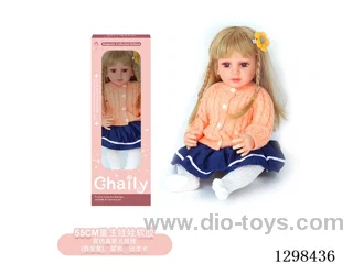 22 inches (real baby feel) reborn baby doll girl,  collectible art dolls with full softness body, poseable limb and lifelike details