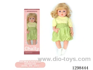 22 inches (real baby feel) reborn baby doll girl,  collectible art dolls with full softness body, poseable limb and lifelike details