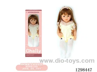 22 inches (real baby feel) reborn baby doll girl,  collectible art dolls with full softness body, poseable limb and lifelike details