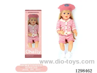 22 inches (real baby feel) reborn baby doll girl,  collectible art dolls with full softness body, poseable limb and lifelike details