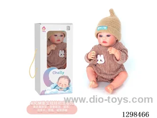 17 inches (real baby feel) reborn baby doll,  collectible art dolls with full softness body, poseable limb and lifelike details
