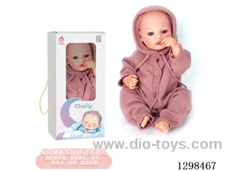 17 inches (real baby feel) reborn baby doll,  collectible art dolls with full softness body, poseable limb and lifelike details