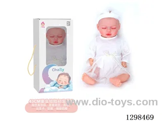 17 inches (real baby feel) reborn baby doll,  collectible art dolls with full softness body, poseable limb and lifelike details