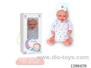 17 inches (real baby feel) reborn baby doll,  collectible art dolls with full softness body, poseable limb and lifelike details