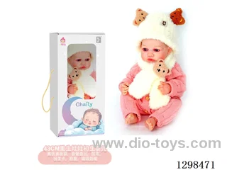 17 inches (real baby feel) reborn baby doll,  collectible art dolls with full softness body, poseable limb and lifelike details