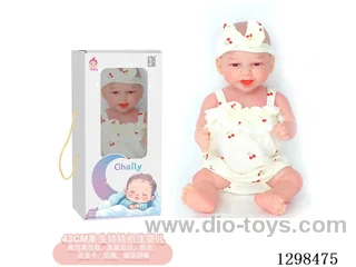 17 inches (real baby feel) reborn baby doll,  collectible art dolls with full softness body, poseable limb and lifelike details