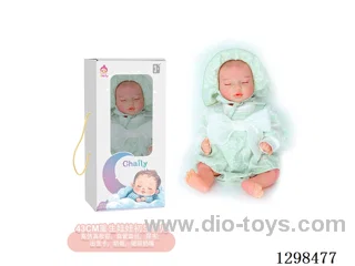 17 inches (real baby feel) reborn baby doll,  collectible art dolls with full softness body, poseable limb and lifelike details