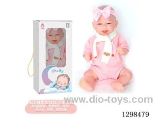 17 inches (real baby feel) reborn baby doll,  collectible art dolls with full softness body, poseable limb and lifelike details