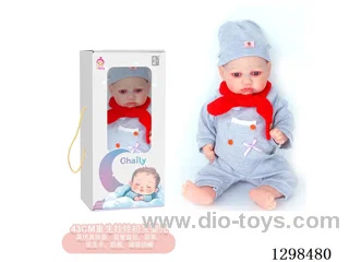 17 inches (real baby feel) reborn baby doll,  collectible art dolls with full softness body, poseable limb and lifelike details