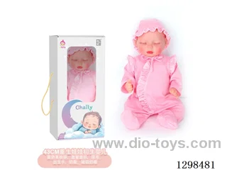 17 inches (real baby feel) reborn baby doll,  collectible art dolls with full softness body, poseable limb and lifelike details