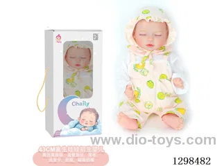 17 inches (real baby feel) reborn baby doll,  collectible art dolls with full softness body, poseable limb and lifelike details